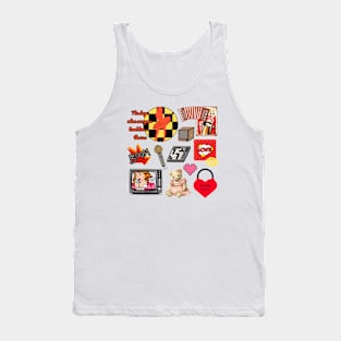 Retro style stickers Tank Top